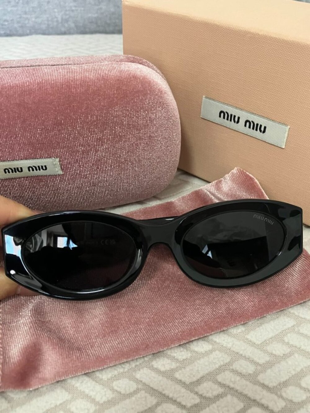 Miu Miu Black Cat Eye Sunglasses